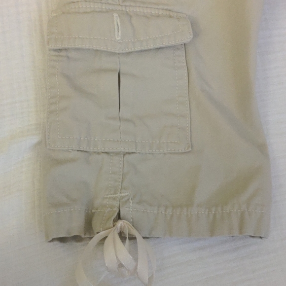 Cherokee Khaki Embroidered Flower Cargo Pants - Picture 5 of 7